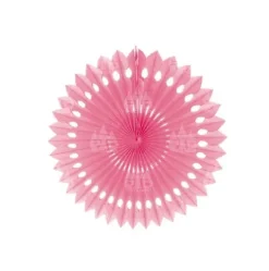 Abanico Papel Troquelado Rosa/Azul