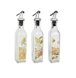 Aceitera Vidrio 250ml C/Tapón ABS