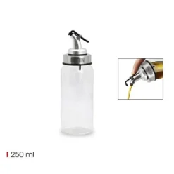 Aceitera Vidrio 250ML C/Tapón Quttin