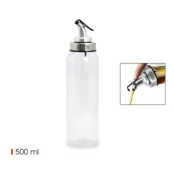 Aceitera Vidrio 500ML C/Tapón Quttin