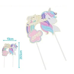 Adorno Pastel Unicornio