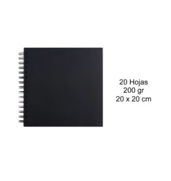 Album Scrapbooking Negro 20x20CM 20H