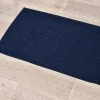 Alfombra Baño Microfibra Liso – Azul Marino