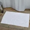 Alfombra Baño Microfibra Liso – Blanco
