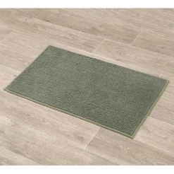 Alfombra Baño Microfibra Liso – Caqui