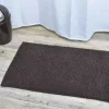 Alfombra Baño Microfibra Liso – Marrón