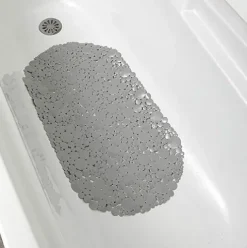 Alfombra Baño PVC Burbuja – Gris Perla