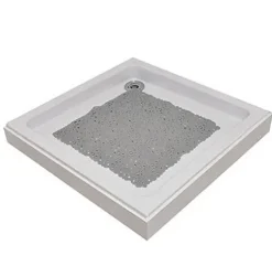 Alfombra Baño PVC Burbuja – Gris Perla