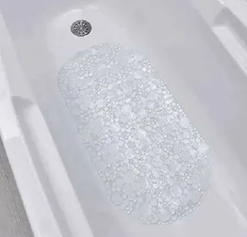 Alfombra Baño PVC Burbuja – Transparente