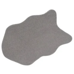 Alfombra Sherpa Antelina Bouclé Gris 60x90cm
