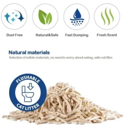 Arena Para Gato de Tofu Vegetal Limón 6L