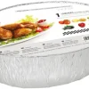 Bandeja Aluminio Con Tapa Ovalada 27,3×22,6×7,6cm