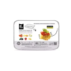 Bandeja Aluminio Con Tapa Rectangular 20,4×11,4×5,5cm
