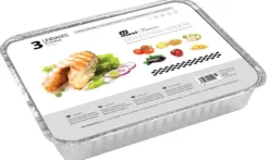 Bandeja Aluminio Con Tapa Rectangular 32×26,4x6cm