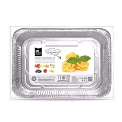 Bandeja Aluminio Rectangular 18,7×13,4×3,3cm