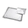 Bandeja Cartón Con Blonda Rectangular Plata 34x42cm