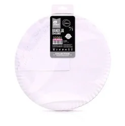 Bandeja Cartón Con Blonda Redonda Blanca Ø30cm