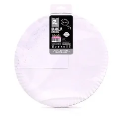 Bandeja Cartón Con Blonda Redonda Blanca Ø35cm