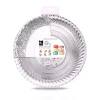 Bandeja Cartón Con Blonda Redonda Plata Ø30cm