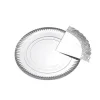 Bandeja Cartón Con Blonda Redonda Plata Ø35cm