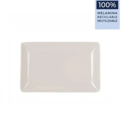 Bandeja 20x13x2cm Ivory Melamina Brillo La Med