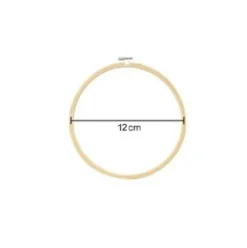 Bastidor de Bambú Circular 12CM