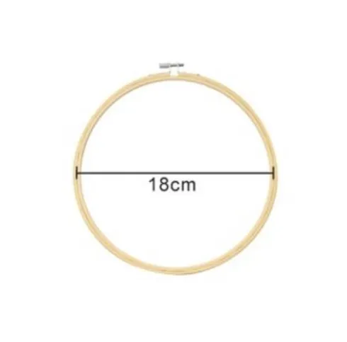 Bastidor de Bambú Circular 18CM