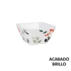 Bol Cuadrado 10.5×10.5x6cm Petunia Melamina Brillo La Med