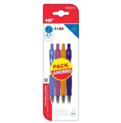 Bolígrafo Gel Mini Punta 0.7mm 4pcs