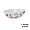Bol Oval 13.5x8x4cm Petunia Melamina Brillo La Med