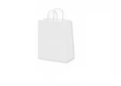 Bolsa Papel Blanco 20+8x24cm