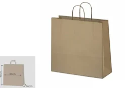 Bolsa Papel Kraft 46+20x51cm