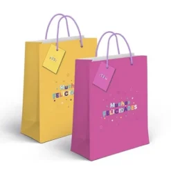 Bolsa Papel M Felicidades 2M