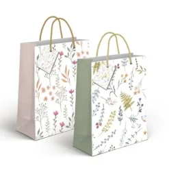 Bolsa Papel M Flores 2M