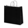 Bolsa Papel Negro 32+12x40cm