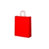 Bolsa Papel Rojo 20+8x24cm