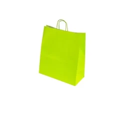 Bolsa Papel Verde Lima 24+11x34cm