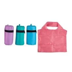 Bolsa Plegable Plástico Colores 46x55cm