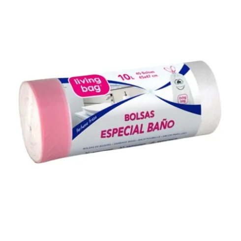 Bolsas de Basura Especial Baño 10L Blanco