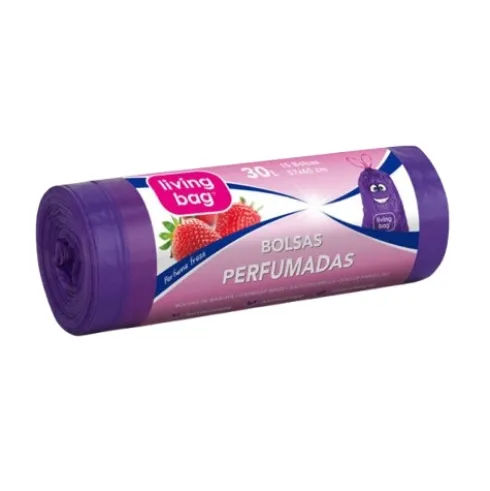 Bolsas de Basura Perfumada Fresa 30L Lila