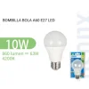 Bombilla Led A60 Bola Luz Natural