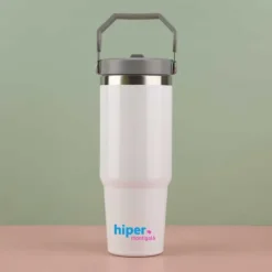 Botella Térmica de Acero Inoxidable con Asa – Mantiene Frío y Calor