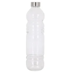 Botella Vidrio C/Tapa Metal Anna
