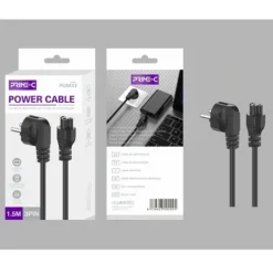 Cable de Alimentación 3 PIN 1.5M Negro