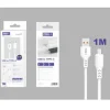 Cable USB-A a USB-C PVC 1M 3.4A Blanco