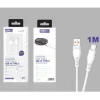 Cable USB-A a USB-C Trenzado Aluminio 1M 3.4A Blanco