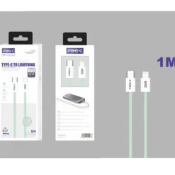 Cable USB-C a Lightning Braided 1M 35W Verde