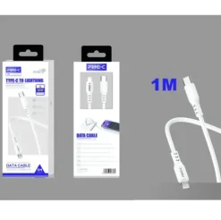 Cable USB-C a Lightning PVC 1M 35W Blanco