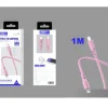 Cable USB-C a Lightning PVC 1M 35W Rosa