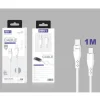 Cable USB-C a Lightning Trenzado Aluminio 1M 35W Blanco